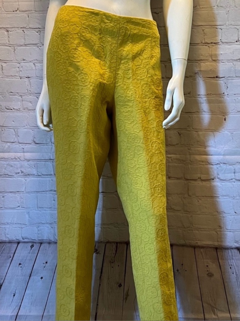 ❤️ VINTAGE Inspired Yellow Textured PANTS